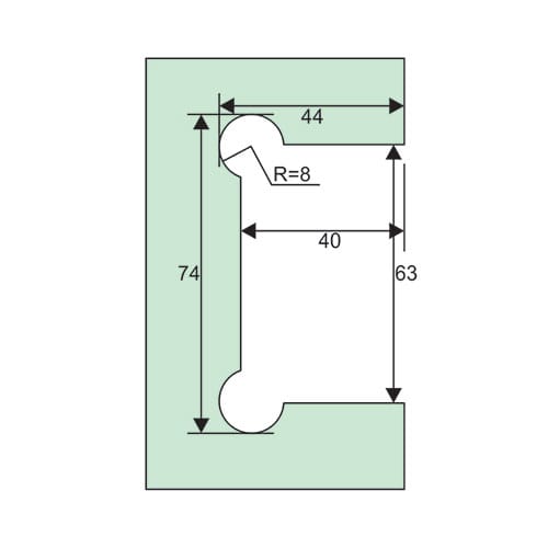 Bản lề cửa kính 2206-GW90° - Ảnh 2