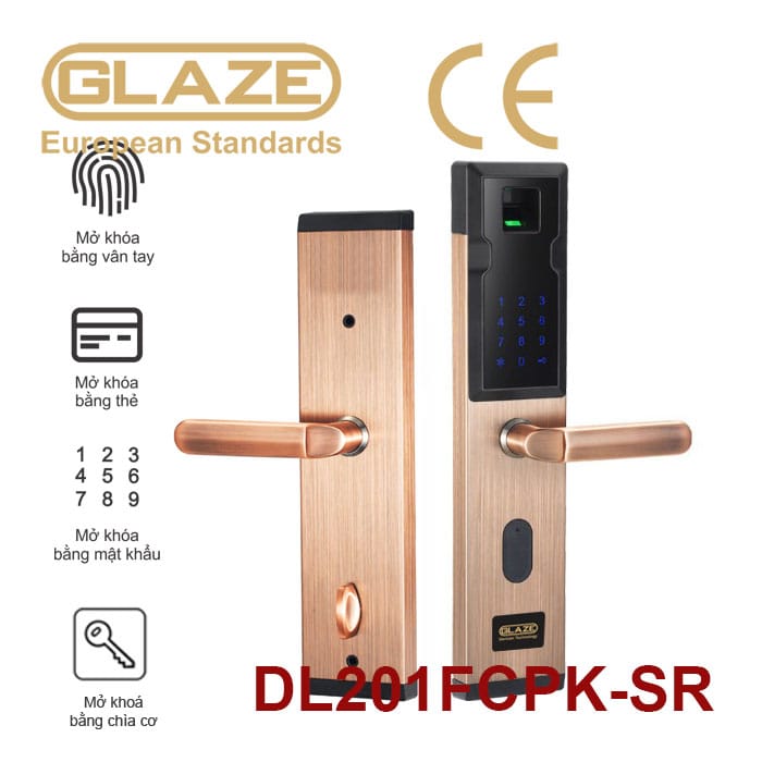 Khóa cửa vân tay DL201 - Ảnh 4