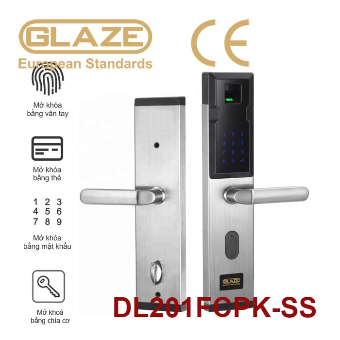 Khóa cửa vân tay DL201 - Ảnh 2