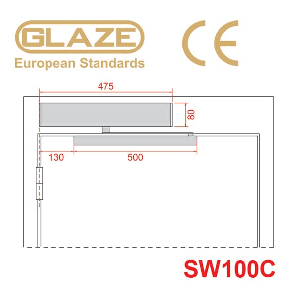Cửa tự động mở quay SW100C - Ảnh 3