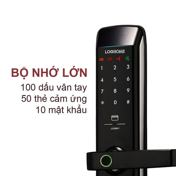 Khóa cửa LogHome L2300H-F-SKN - Ảnh 3
