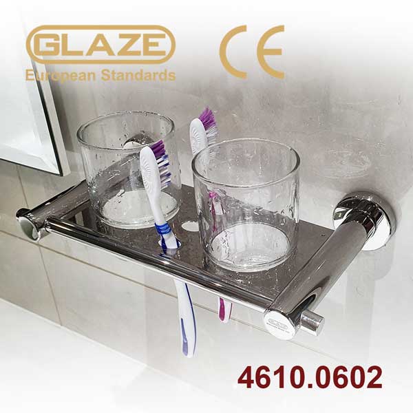 Kệ ly đôi phòng tắm Inox - Ảnh 2