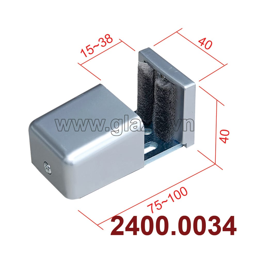 Dẫn hướng cửa trượt 15~38mm - Ảnh 4